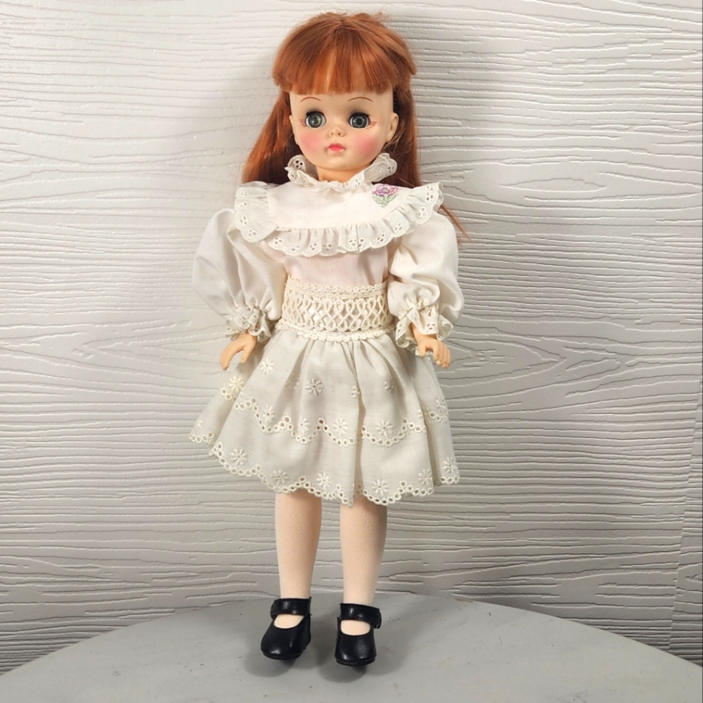 Vintage Mid-century 1966 Effanbee Chipper Doll 14.5 Inch Red Hair Sleepy eyes